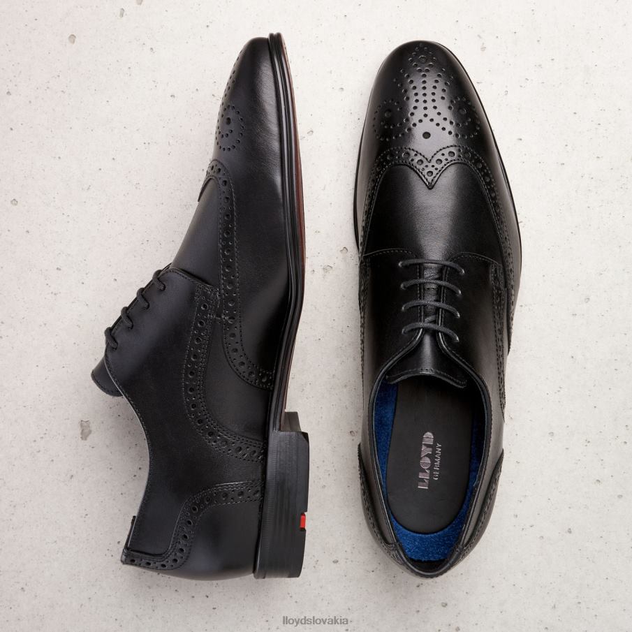 LLOYD morton muži topánky čierna 6R0JN186