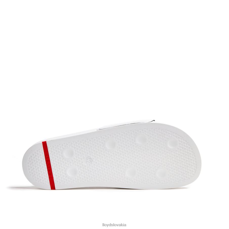 LLOYD šmykľavky do kúpeľa muži topánky biely 6R0JN716