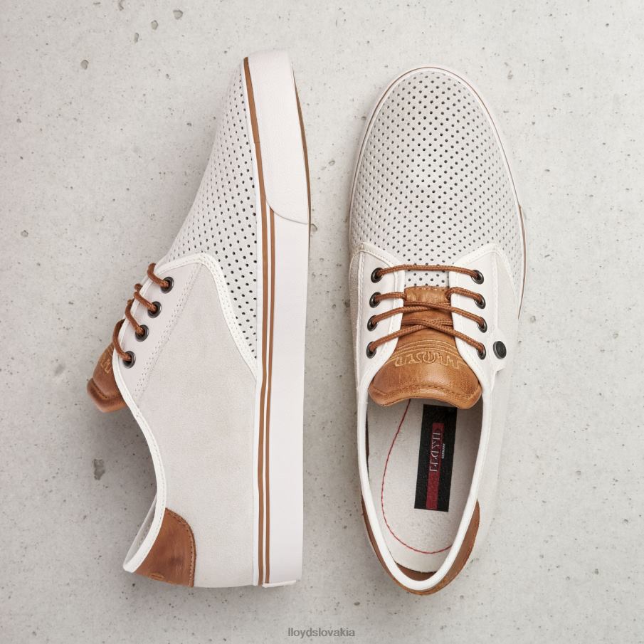 LLOYD eliseo muži topánky biely 6R0JN406