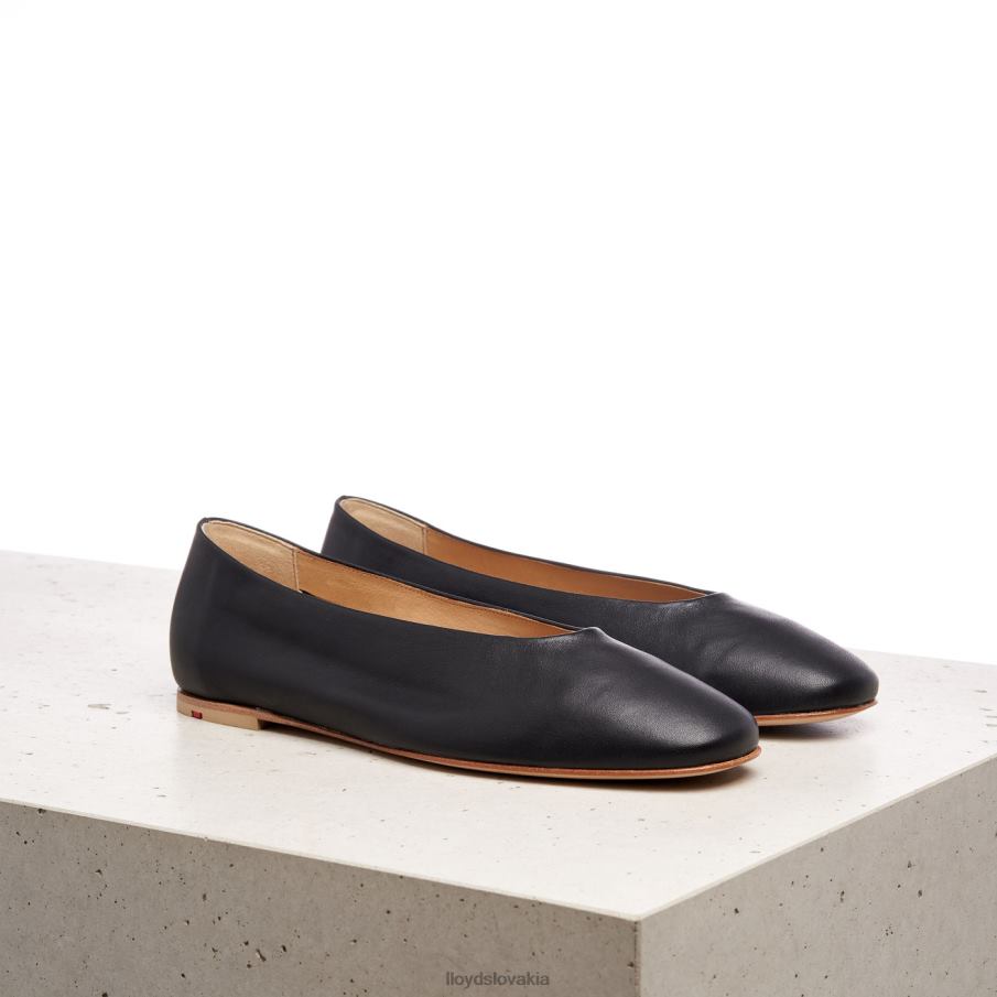 LLOYD balerína z hladkej kože ženy topánky čierna 6R0JN1257