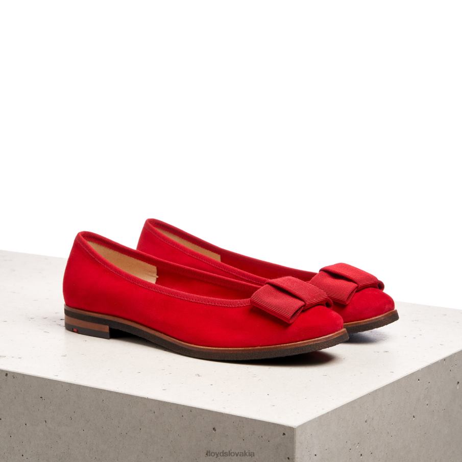 LLOYD kožená balerína ženy topánky červená 6R0JN1175