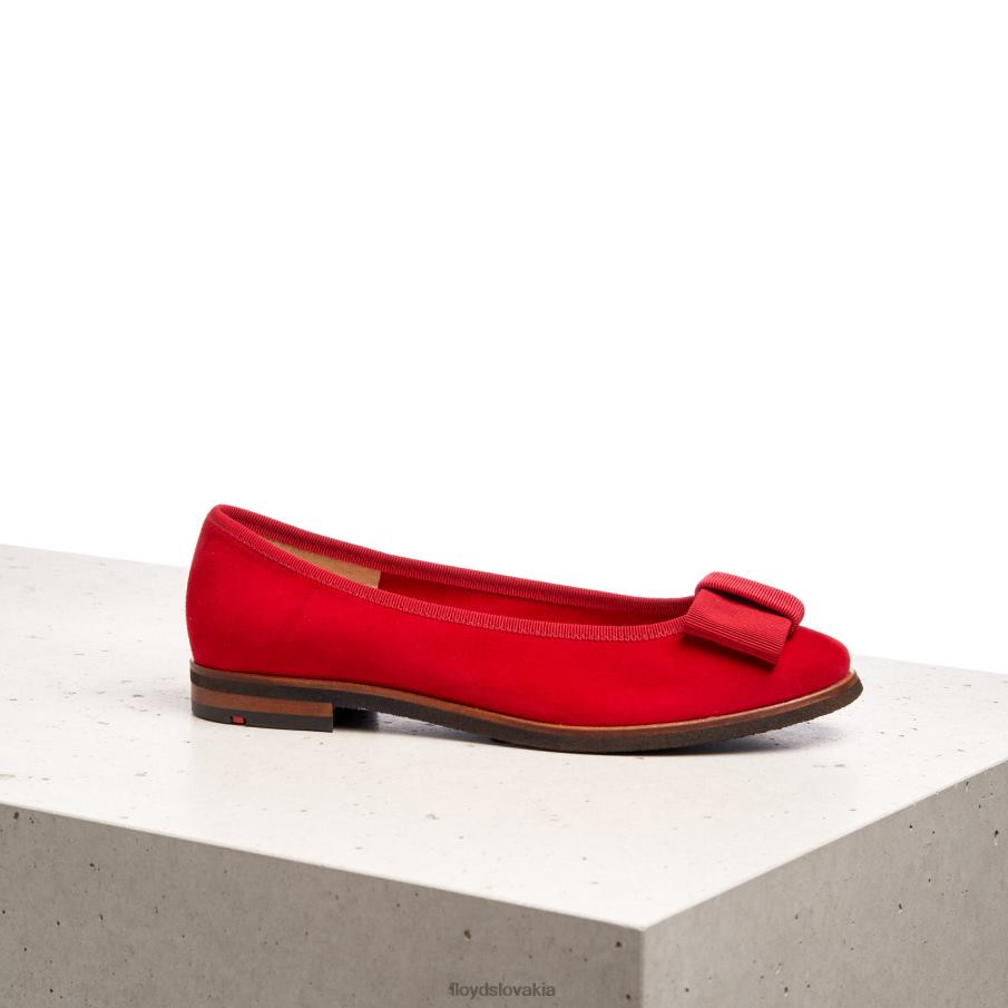 LLOYD kožená balerína ženy topánky červená 6R0JN1175