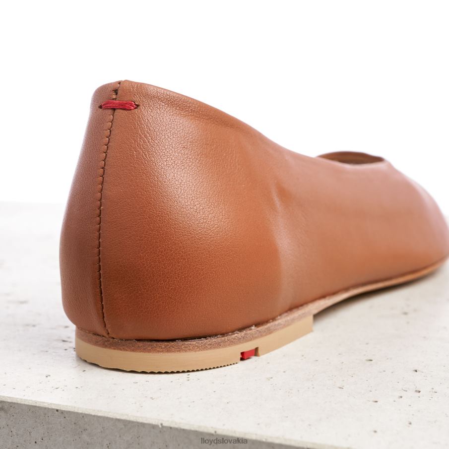 LLOYD kožená balerína ženy topánky hnedá 6R0JN1256