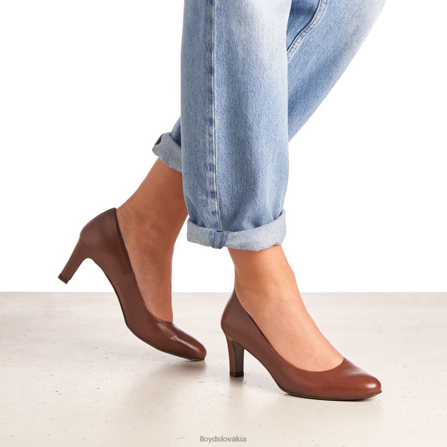 LLOYD hladké kožené lodičky ženy topánky hnedá 6R0JN1050