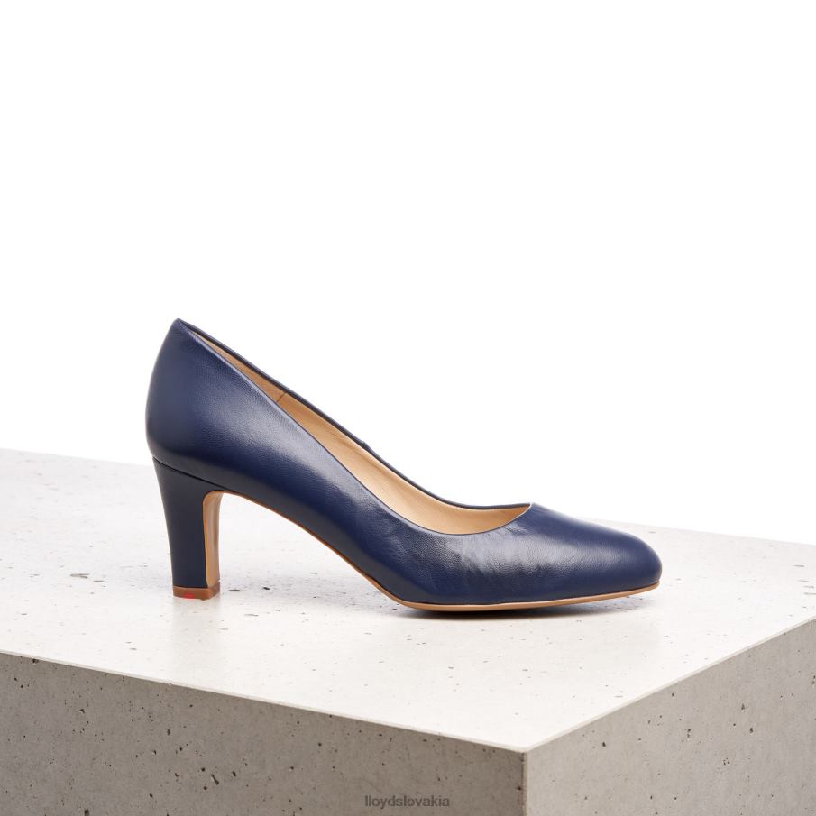 LLOYD hrubé kožené lodičky ženy topánky Modrá 6R0JN1052