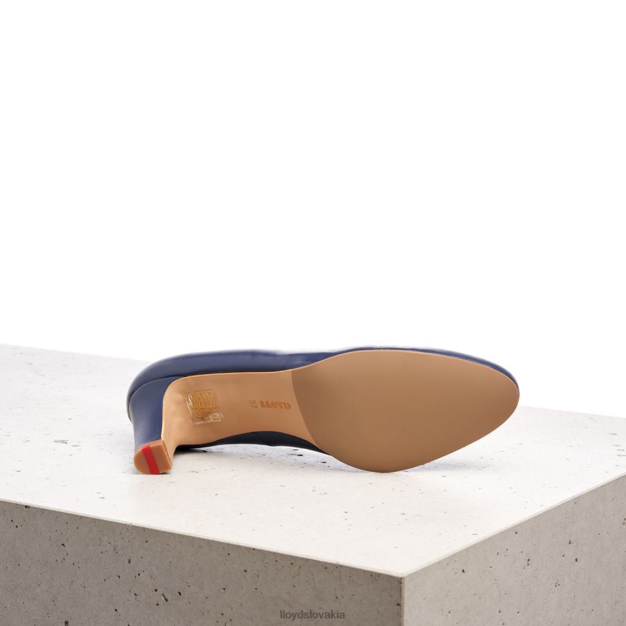 LLOYD hrubé kožené lodičky ženy topánky Modrá 6R0JN1052