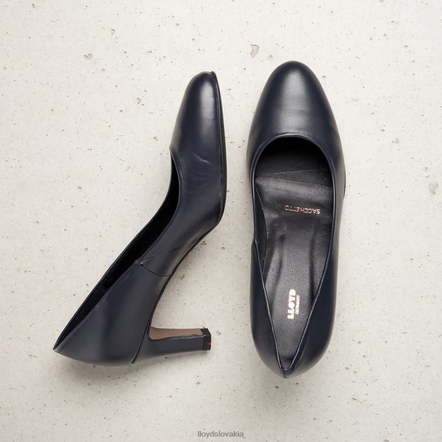 LLOYD hrubé kožené lodičky ženy topánky Modrá 6R0JN1062