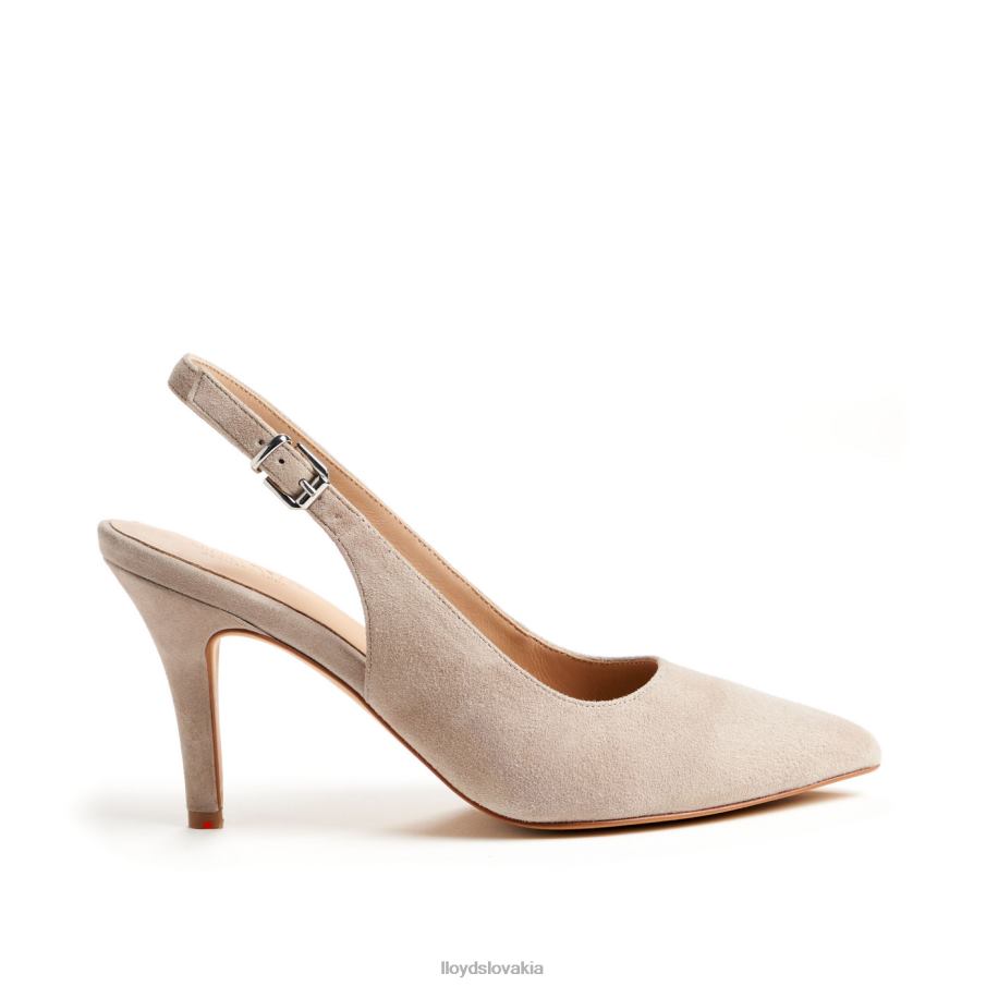 LLOYD hrubé kožené lodičky ženy topánky béžová 6R0JN1013