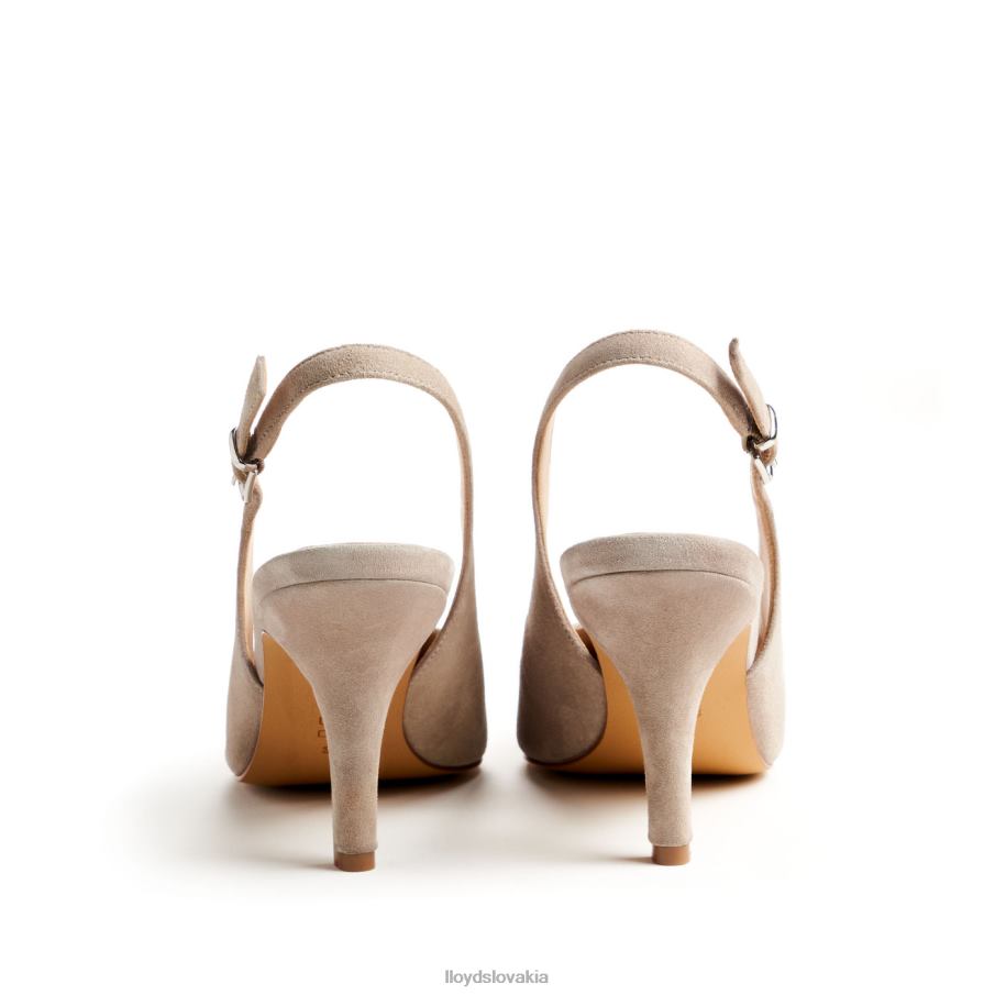 LLOYD hrubé kožené lodičky ženy topánky béžová 6R0JN1013