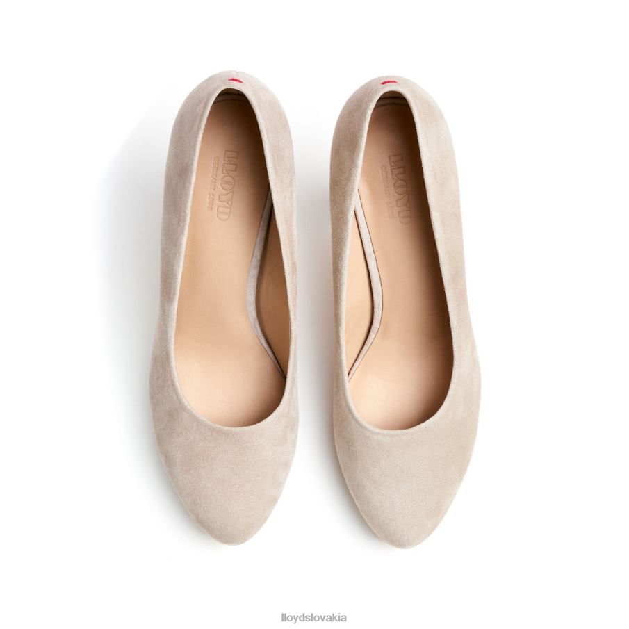 LLOYD hrubé kožené lodičky ženy topánky hnedá 6R0JN1017