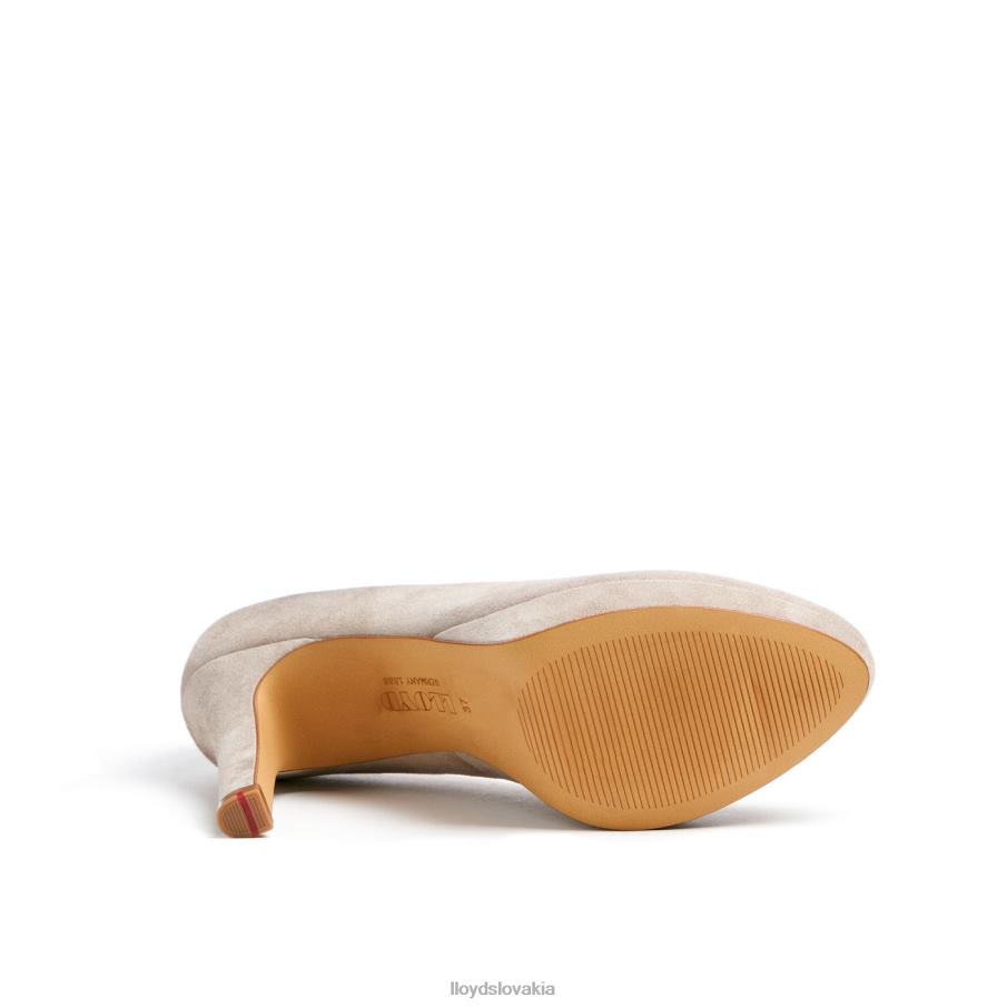 LLOYD hrubé kožené lodičky ženy topánky hnedá 6R0JN1017