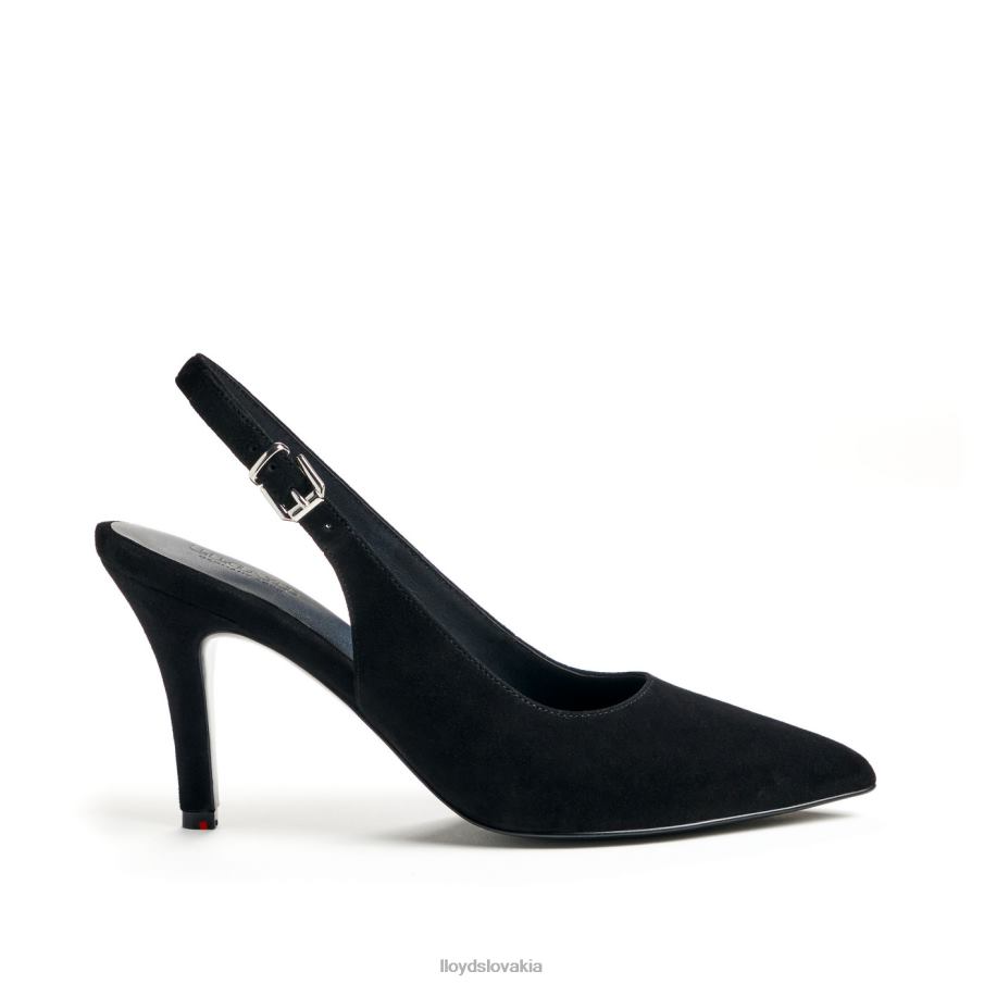 LLOYD hrubé kožené lodičky ženy topánky čierna 6R0JN1012