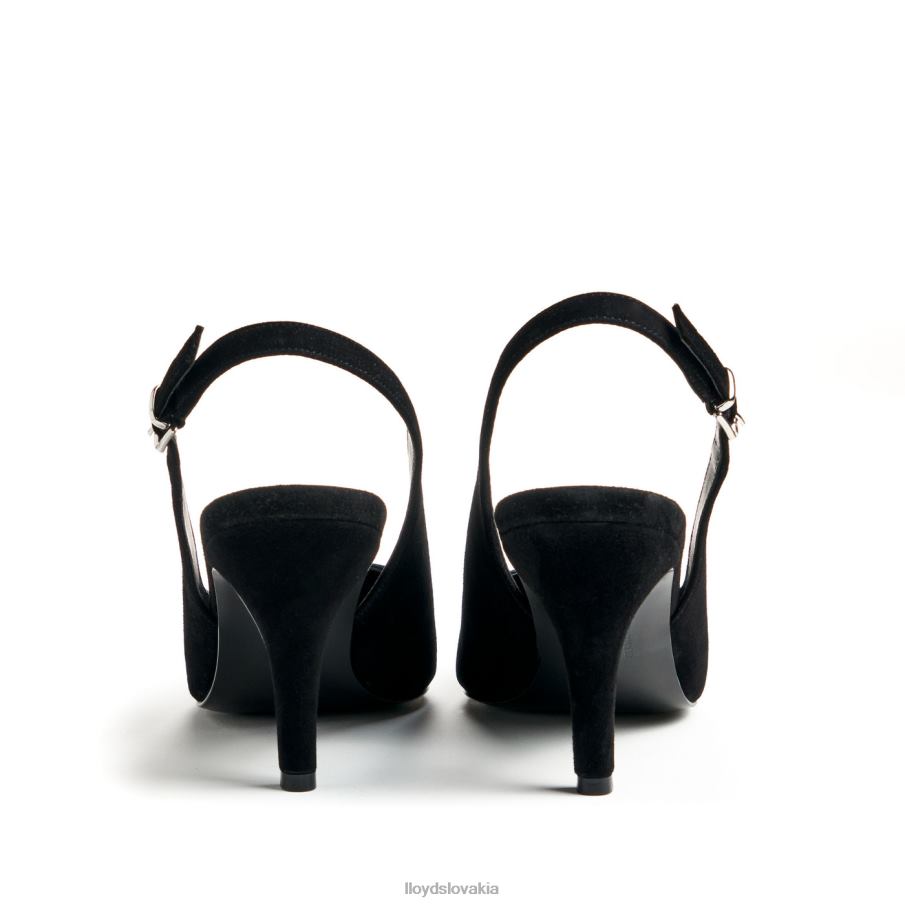 LLOYD hrubé kožené lodičky ženy topánky čierna 6R0JN1012