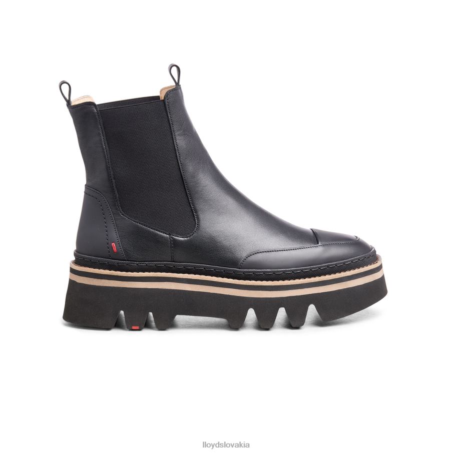 LLOYD ľahké nazúvacie členkové topánky na podrážke ženy topánky čierna 6R0JN942