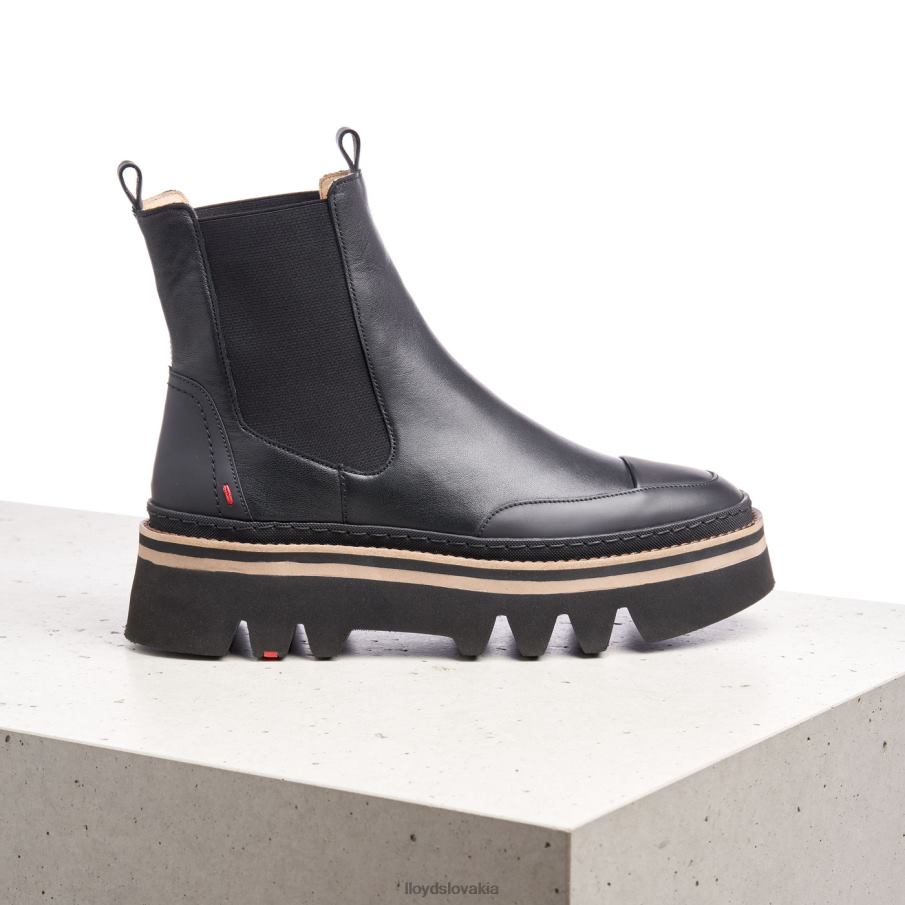 LLOYD ľahké nazúvacie členkové topánky na podrážke ženy topánky čierna 6R0JN942