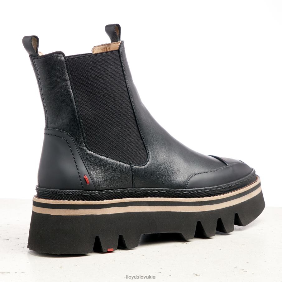 LLOYD ľahké nazúvacie členkové topánky na podrážke ženy topánky čierna 6R0JN942