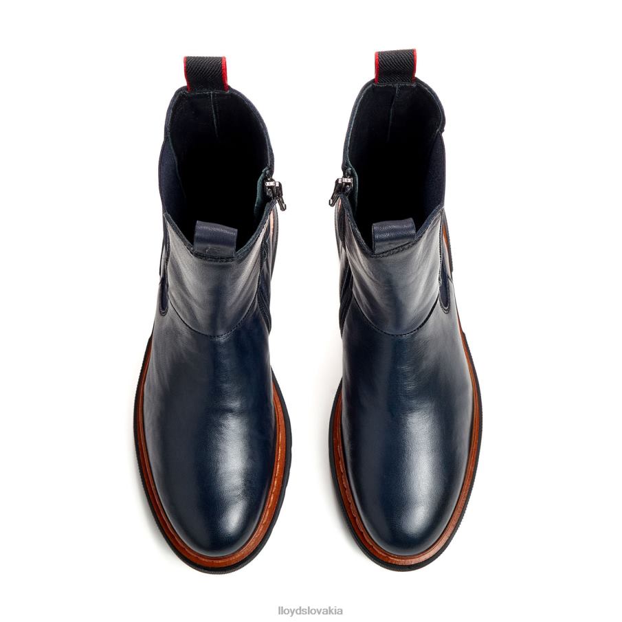 LLOYD ľahká podrážka hladká kožená členková obuv ženy topánky Modrá 6R0JN912