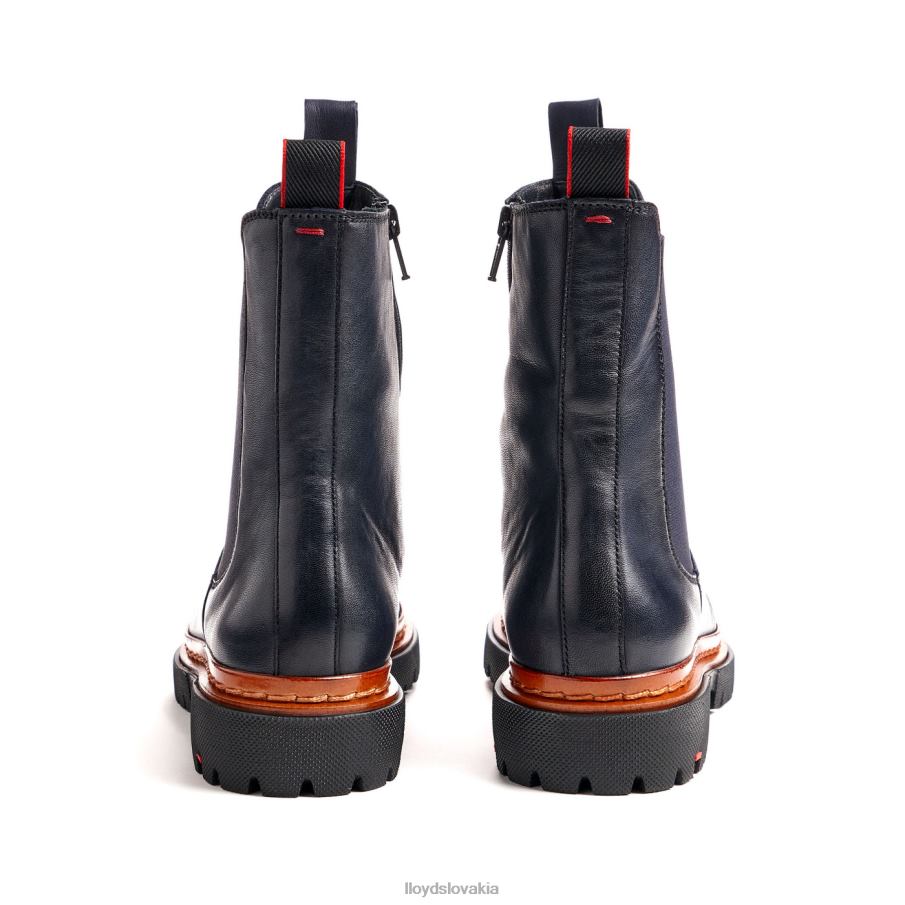 LLOYD ľahká podrážka hladká kožená členková obuv ženy topánky Modrá 6R0JN912