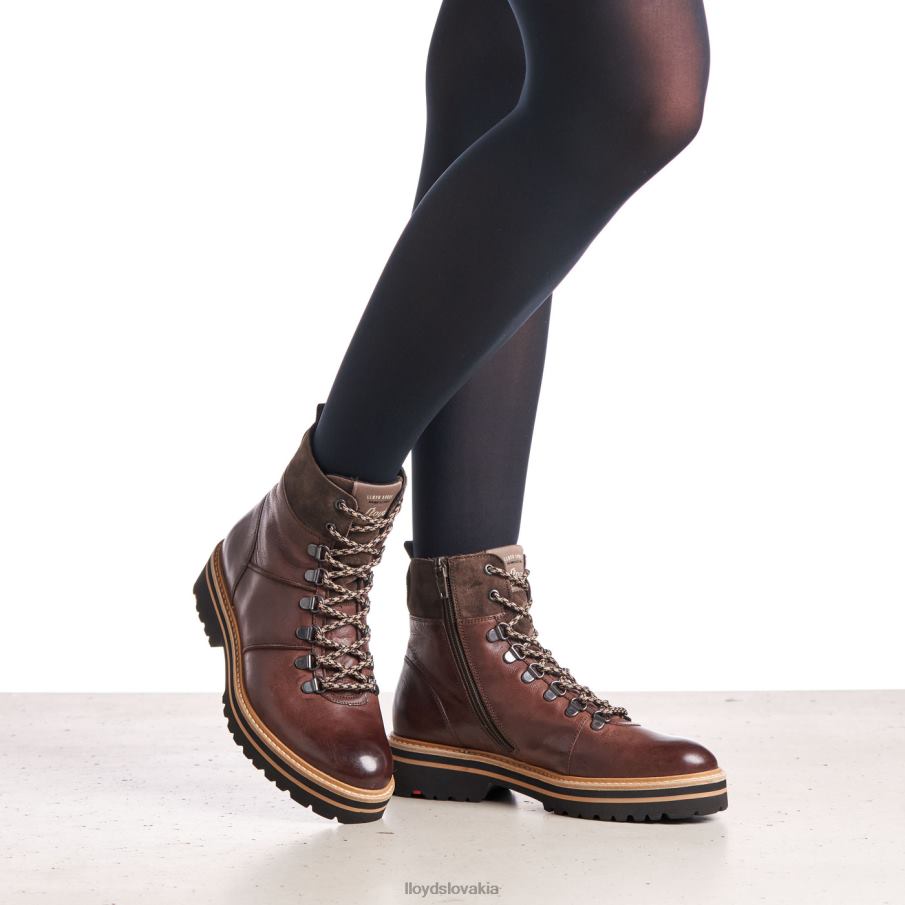 LLOYD extraľahká podrážka kožené členkové topánky ženy topánky hnedá 6R0JN1003