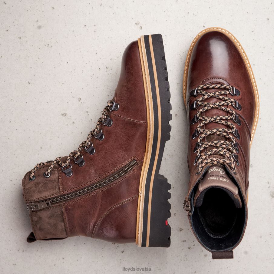 LLOYD extraľahká podrážka kožené členkové topánky ženy topánky hnedá 6R0JN1003