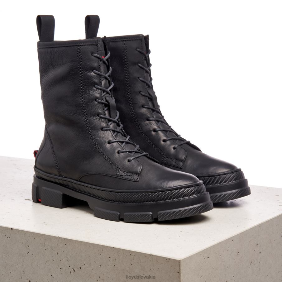 LLOYD extraľahká podrážka kožené členkové topánky ženy topánky čierna 6R0JN965