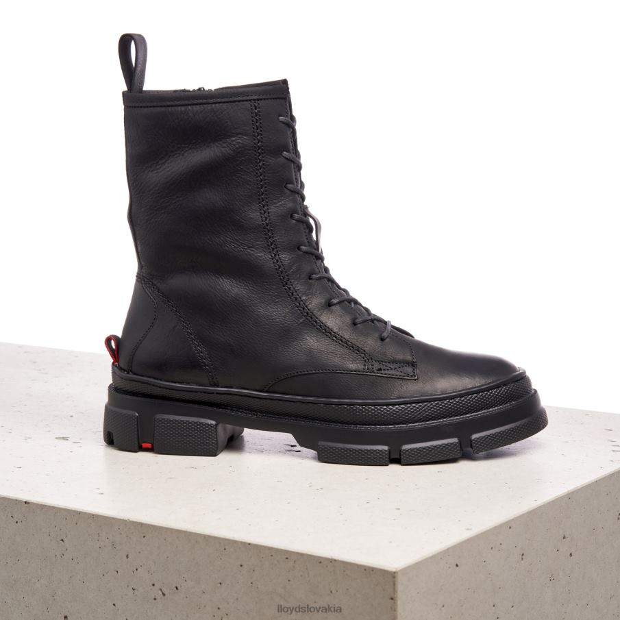 LLOYD extraľahká podrážka kožené členkové topánky ženy topánky čierna 6R0JN965