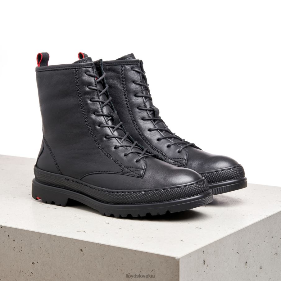 LLOYD extraľahká podrážka kožené členkové topánky ženy topánky čierna 6R0JN974