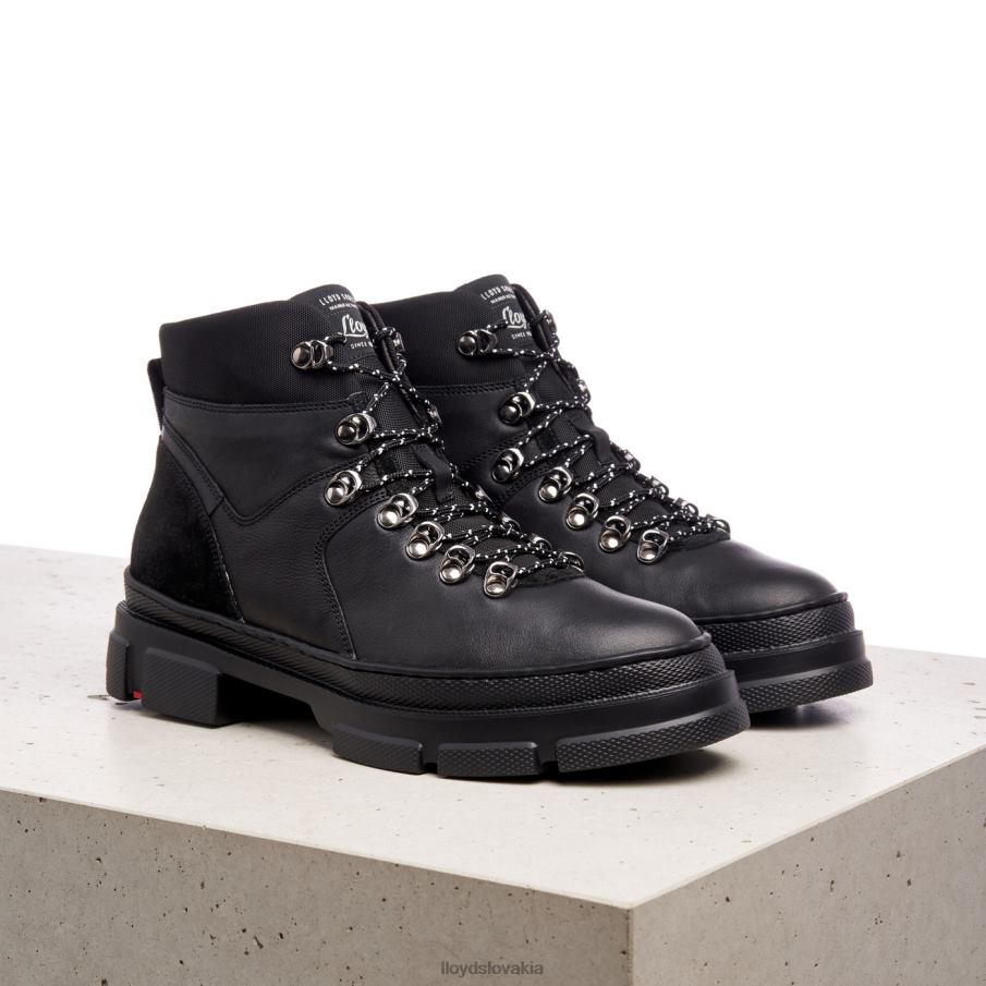 LLOYD extraľahká podrážka kožené členkové topánky ženy topánky čierna 6R0JN988