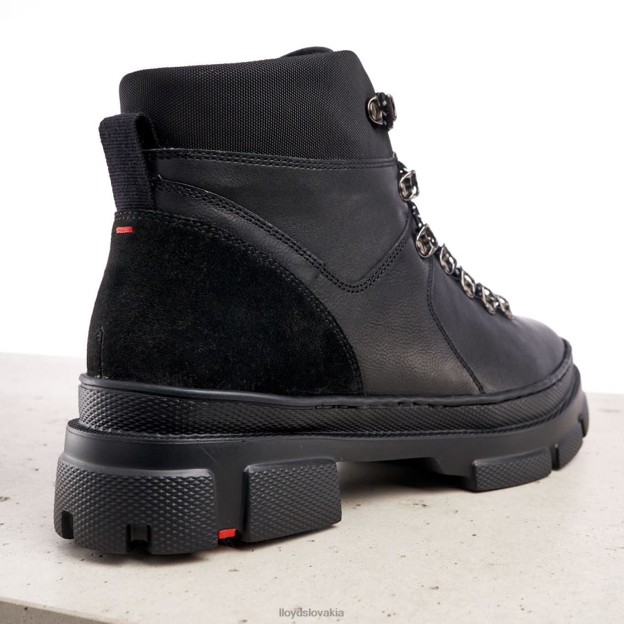 LLOYD extraľahká podrážka kožené členkové topánky ženy topánky čierna 6R0JN988