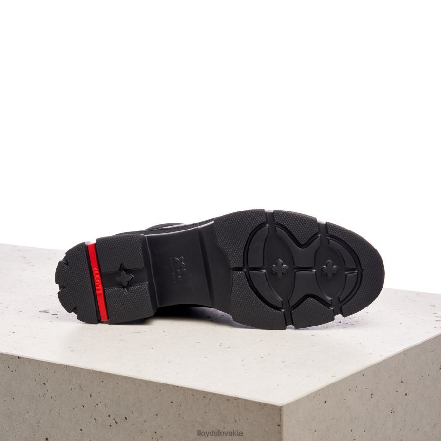 LLOYD extraľahká podrážka kožené členkové topánky ženy topánky čierna 6R0JN988