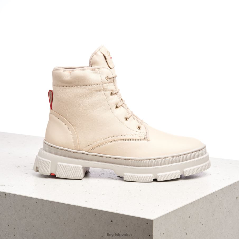 LLOYD hladká kožená členková obuv ženy topánky béžová 6R0JN937