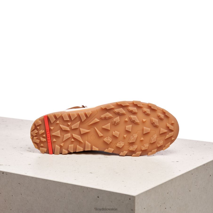 LLOYD hladká kožená členková obuv ženy topánky hnedá 6R0JN866