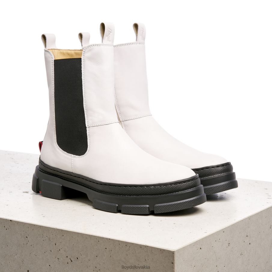 LLOYD hladká kožená slip-on členková obuv ženy topánky biely 6R0JN875