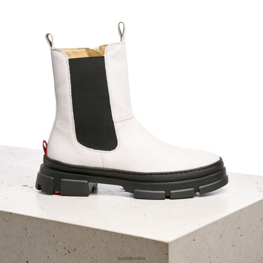 LLOYD hladká kožená slip-on členková obuv ženy topánky biely 6R0JN875