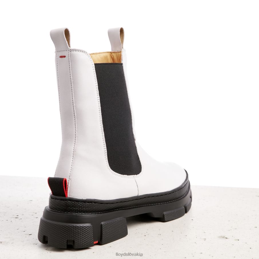 LLOYD hladká kožená slip-on členková obuv ženy topánky biely 6R0JN875