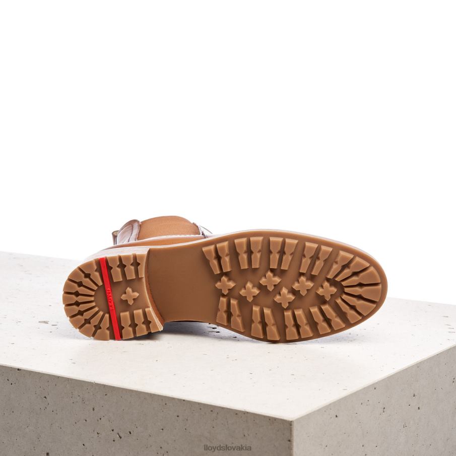 LLOYD hladká kožená slip-on členková obuv ženy topánky hnedá 6R0JN964