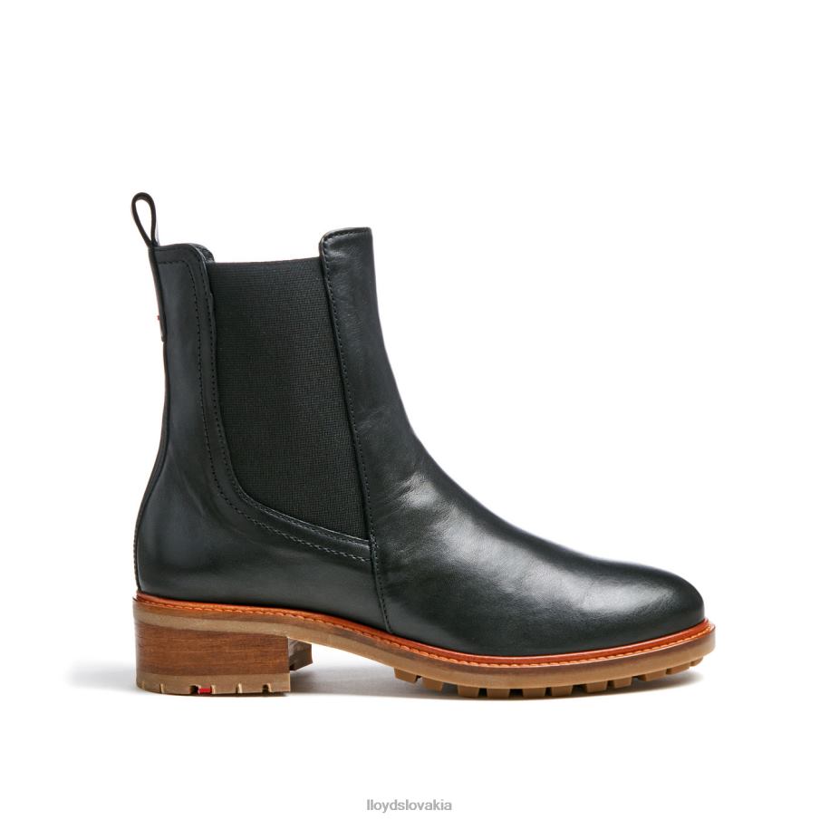 LLOYD hladká kožená slip-on členková obuv ženy topánky čierna 6R0JN923