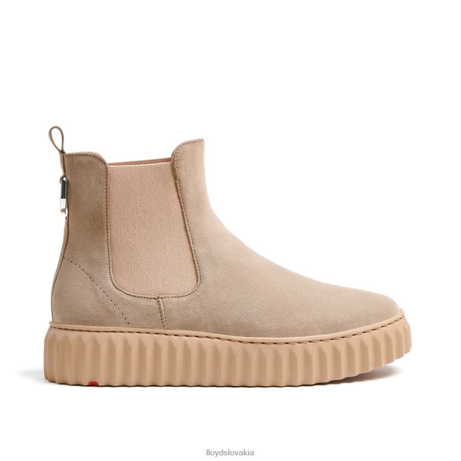 LLOYD hrubé kožené členkové topánky ženy topánky béžová 6R0JN882