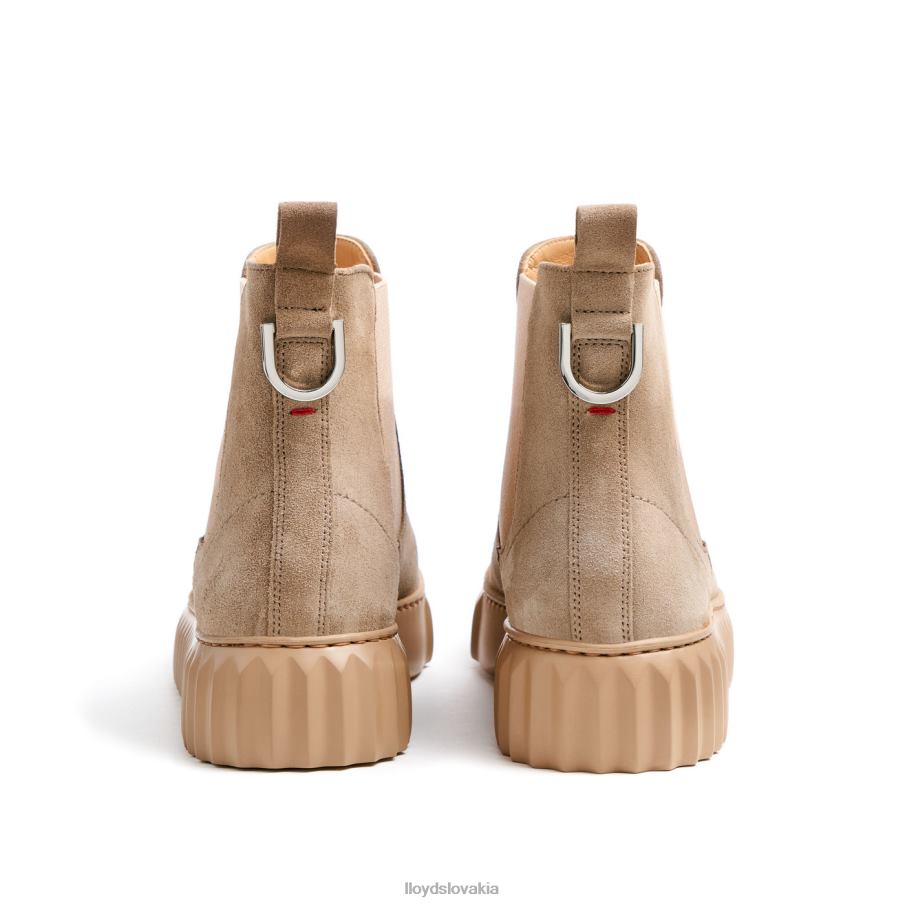 LLOYD hrubé kožené členkové topánky ženy topánky béžová 6R0JN882