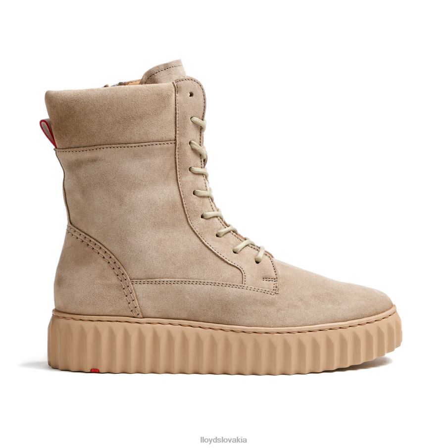LLOYD hrubé kožené členkové topánky ženy topánky béžová 6R0JN888