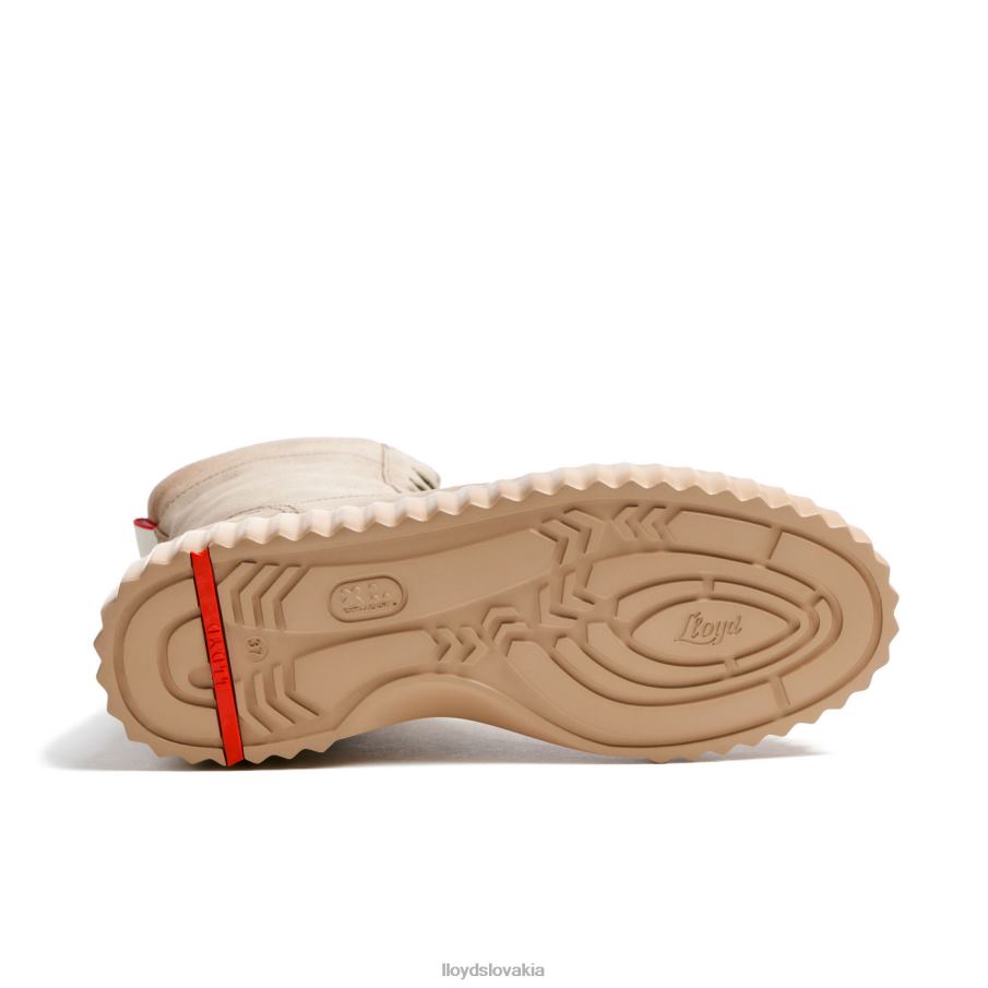 LLOYD hrubé kožené členkové topánky ženy topánky béžová 6R0JN888