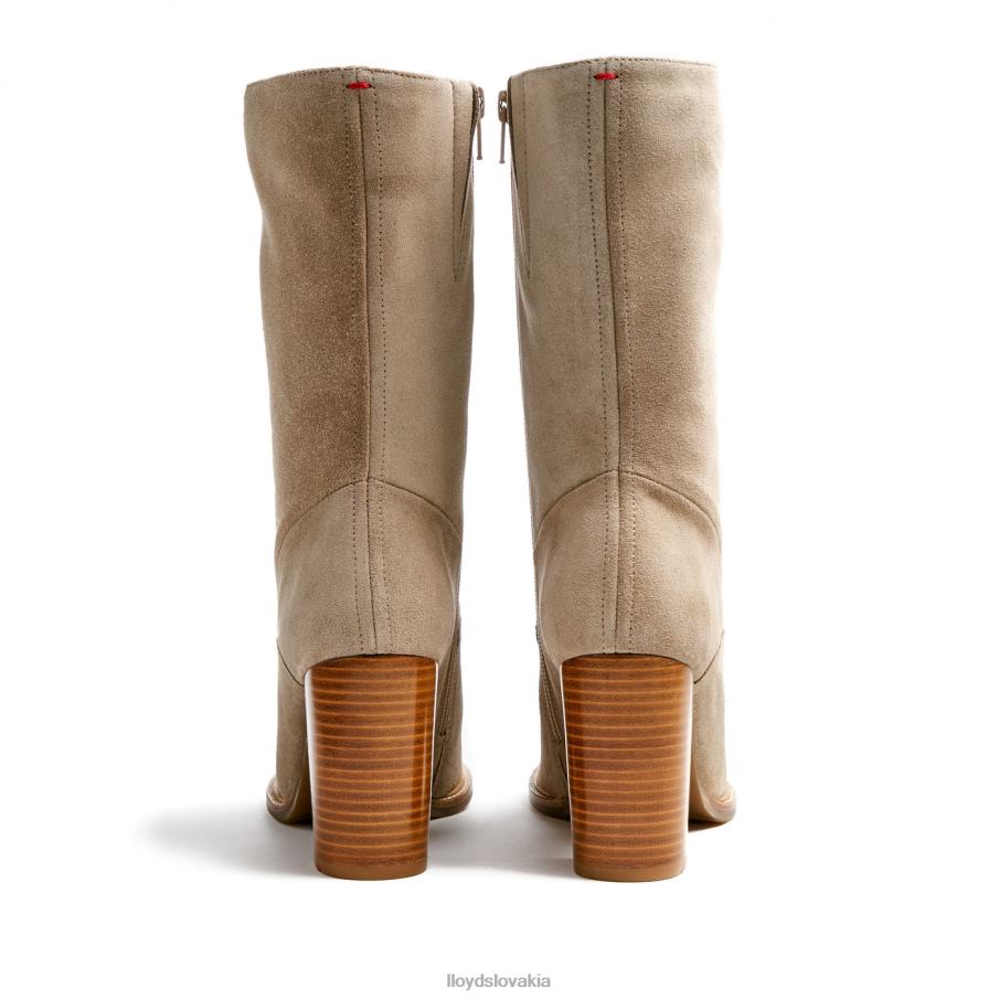 LLOYD hrubé kožené členkové topánky ženy topánky béžová 6R0JN891