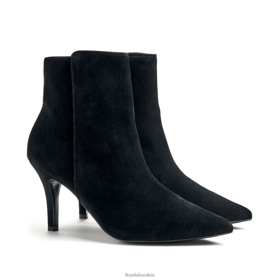 LLOYD hrubé kožené členkové topánky ženy topánky čierna 6R0JN879