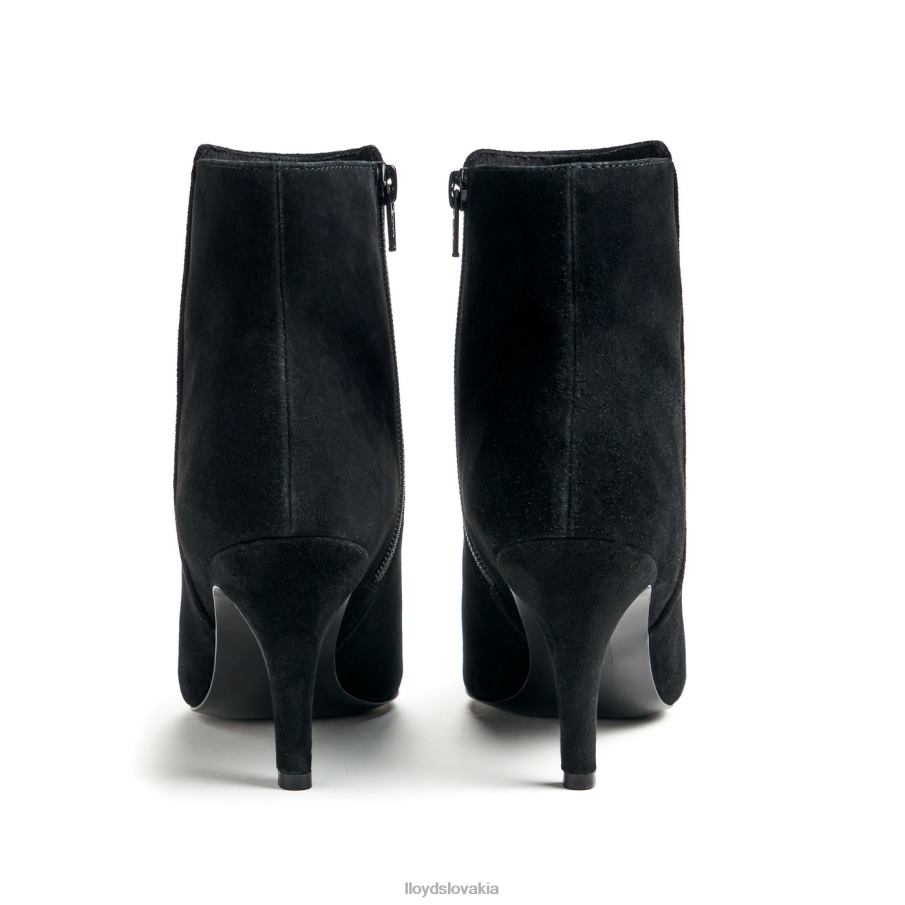 LLOYD hrubé kožené členkové topánky ženy topánky čierna 6R0JN879