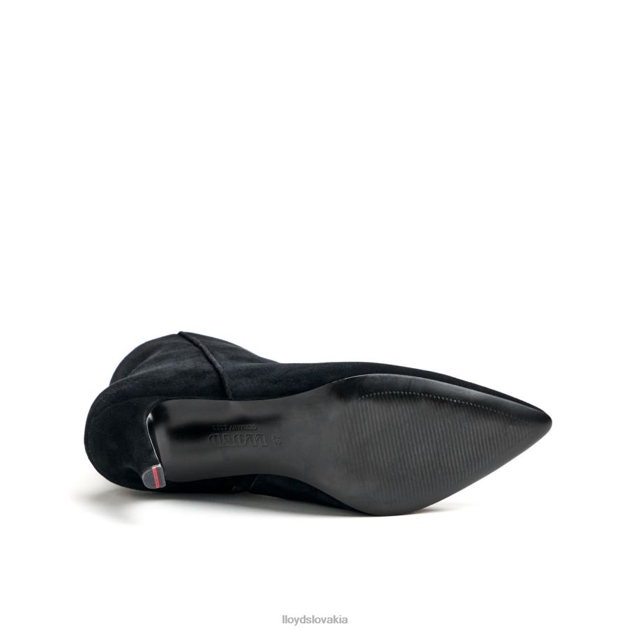 LLOYD hrubé kožené členkové topánky ženy topánky čierna 6R0JN879