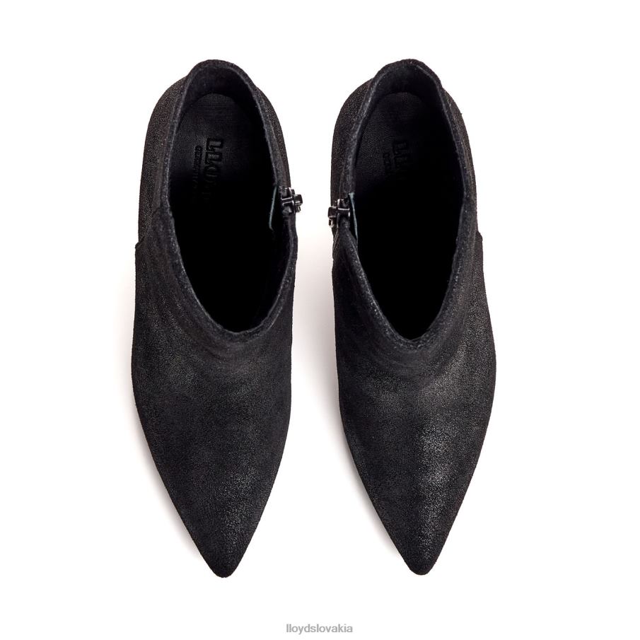 LLOYD hrubé kožené členkové topánky ženy topánky čierna 6R0JN880