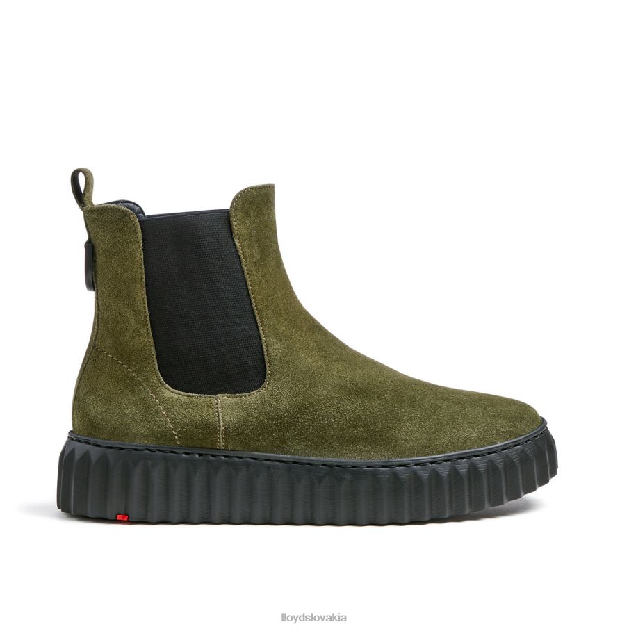 LLOYD hrubé kožené členkové topánky ženy topánky zelená 6R0JN883