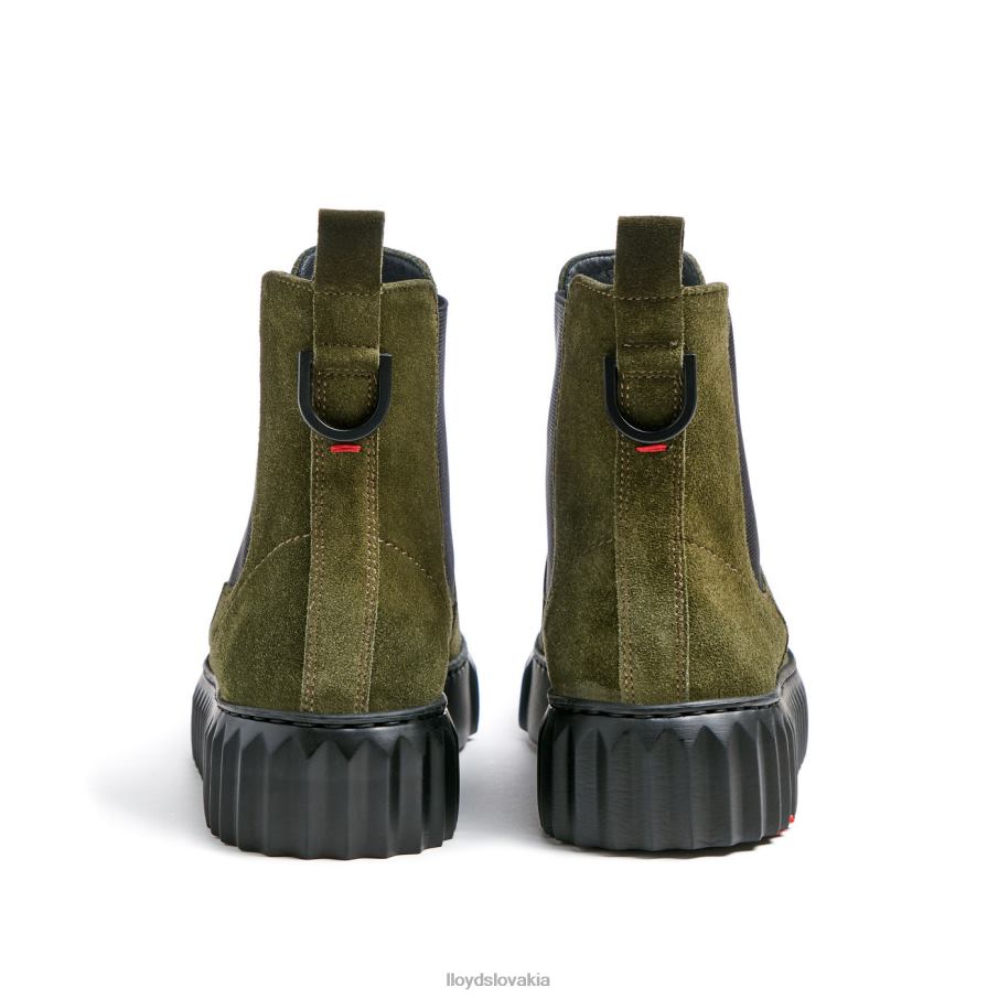 LLOYD hrubé kožené členkové topánky ženy topánky zelená 6R0JN883