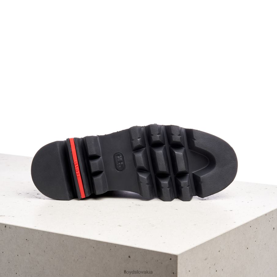 LLOYD hrubé kožené nazúvacie členkové čižmy ženy topánky hnedá 6R0JN946