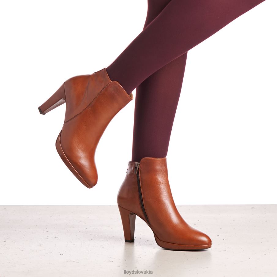 LLOYD kožené členkové čižmy ženy topánky hnedá 6R0JN921